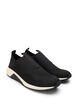 Weit geschnittener Slip-On-Sneaker, Schwarz, Packshot image number 1