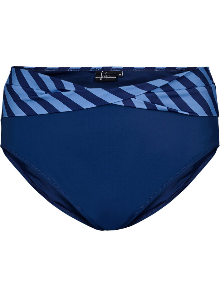 Bikinislip mit Wickeldetails, Blau, Packshot image number 0