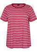 Gestreiftes T-Shirt aus Bio-Baumwolle, Rot, Packshot image number 0