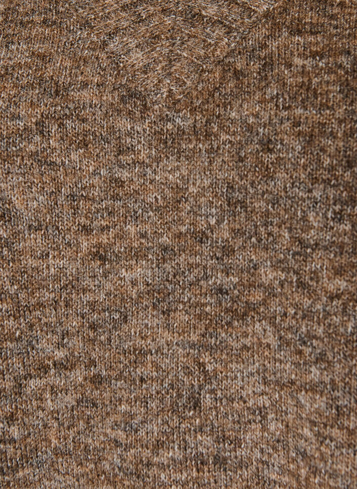 Pull col V, Marron, Packshot image number 2
