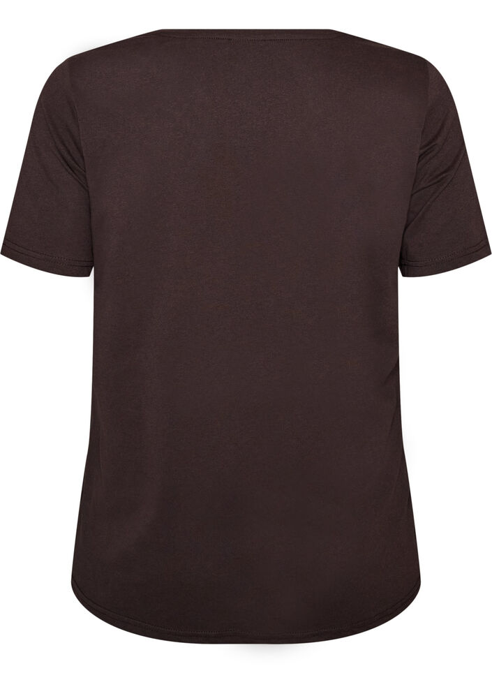 T-shirt imprim&eacute;, Marron, Packshot image number 1