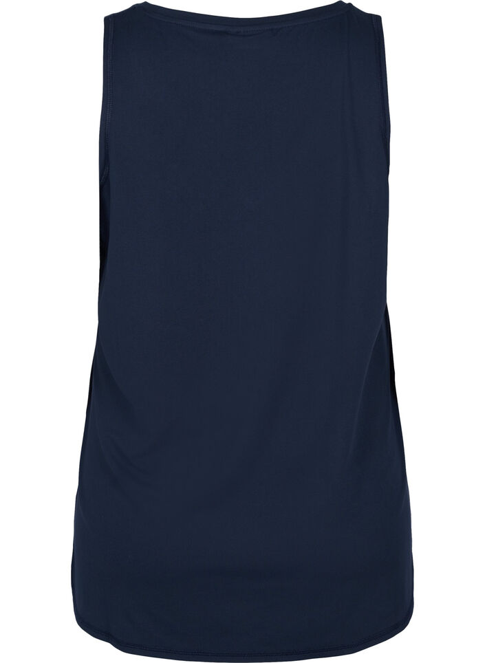 Haut d'entra&icirc;nement avec col en V, Bleu, Packshot image number 1