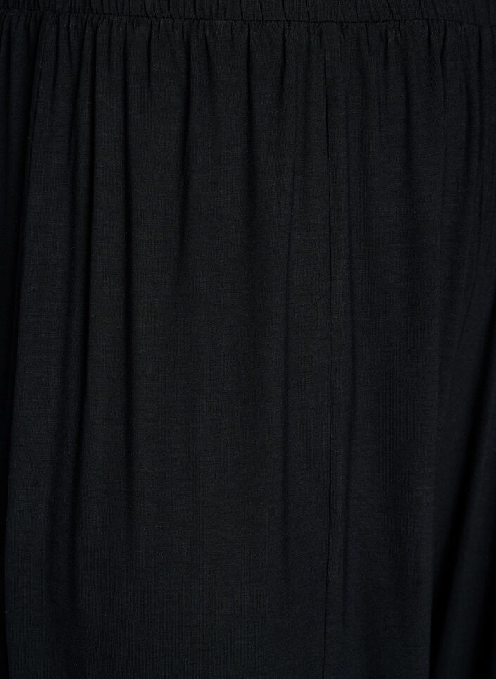 Pantalon ballon taille haute en jersey, Noir, Packshot image number 2