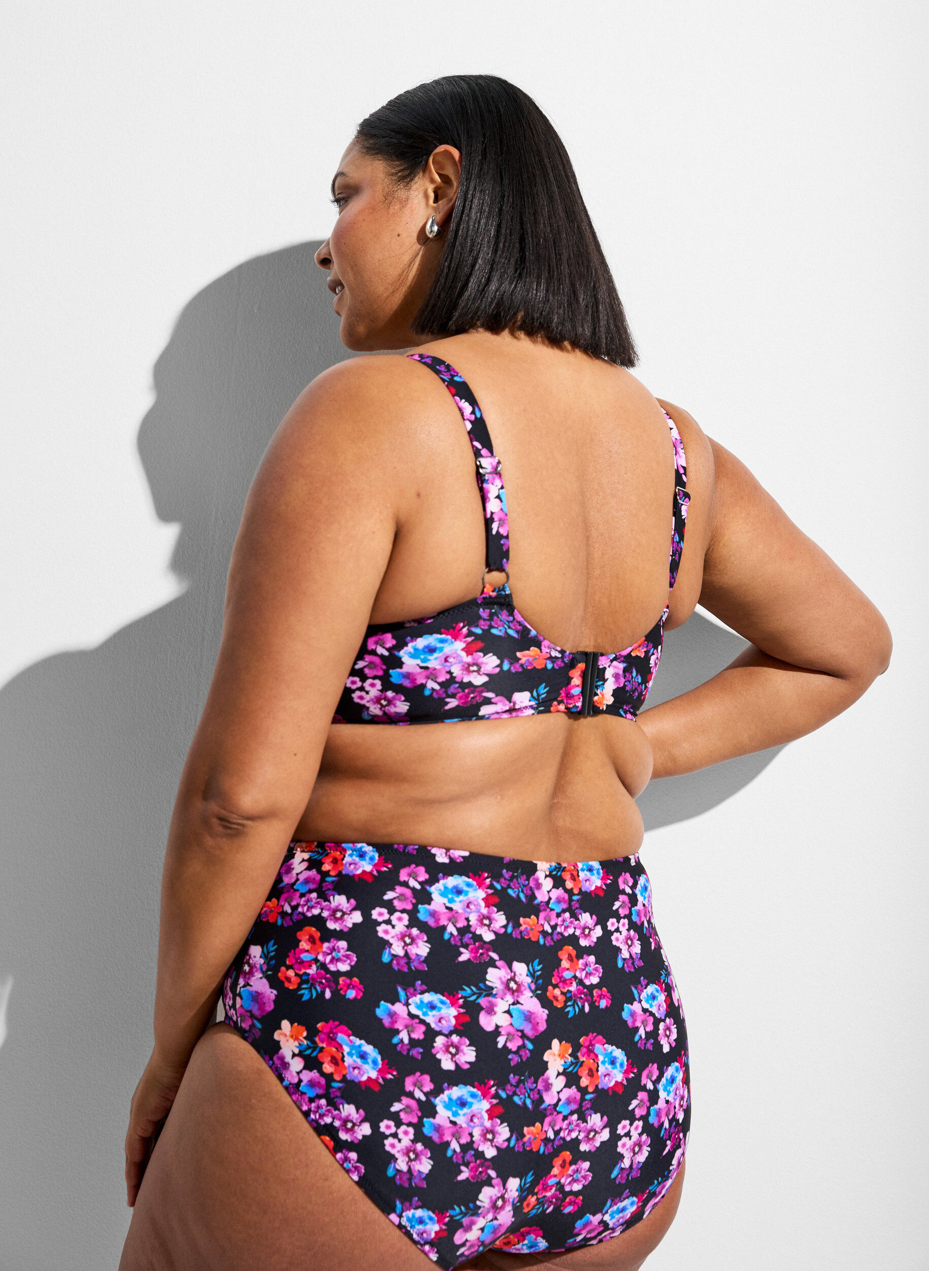 ZizziBikinioberteil mit B&uuml;gel und Muster, Lila, Model image number 2