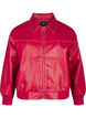 Bomberjacke aus Kunstleder, Rhythmic Red, Packshot image number 0