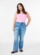 Haut uni Basic en coton, Rose, Model image number 1