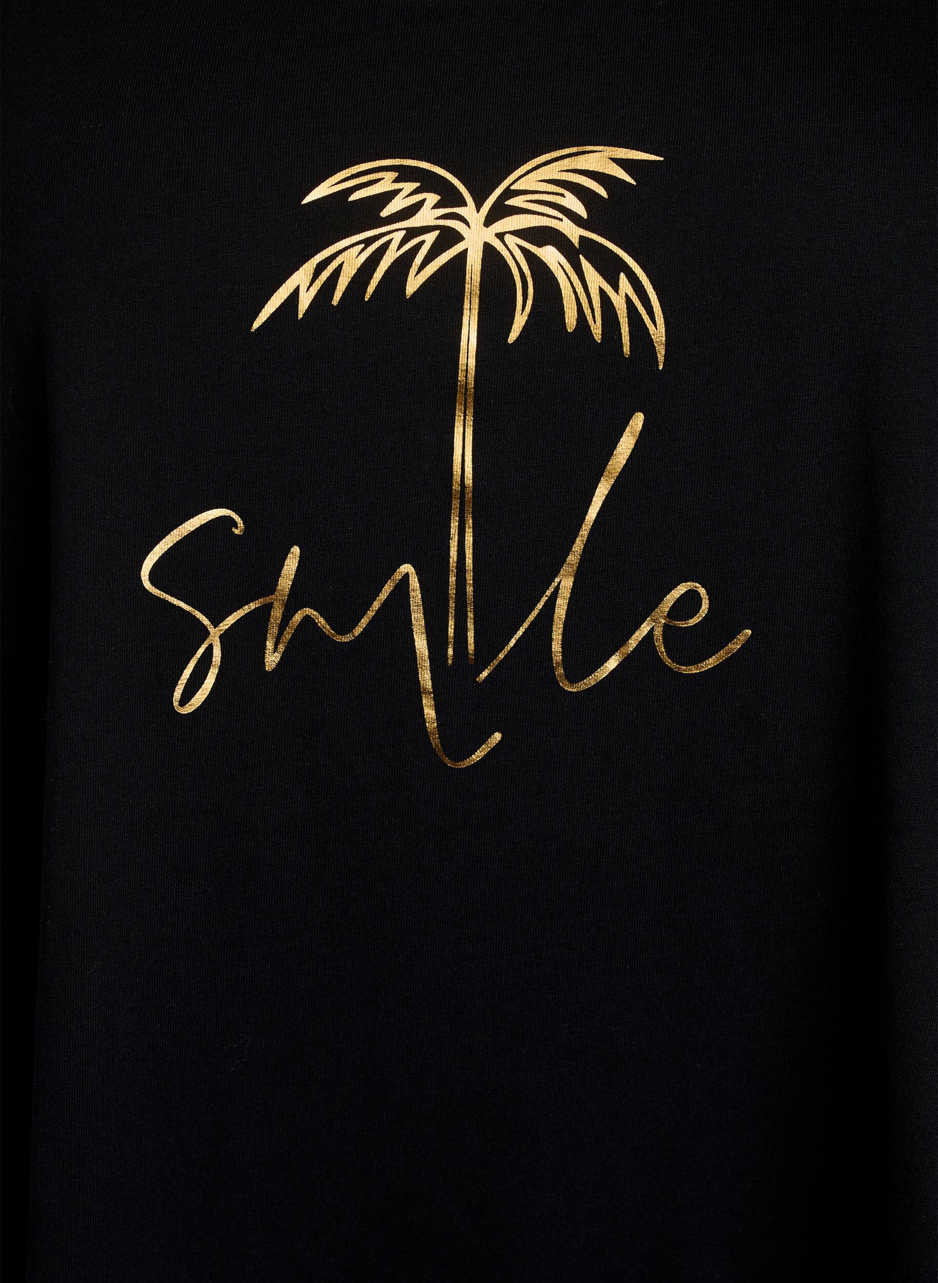 Zizzi &Auml;rmelloses Kleid in A-Linie, Schwarz, Packshot image number 2