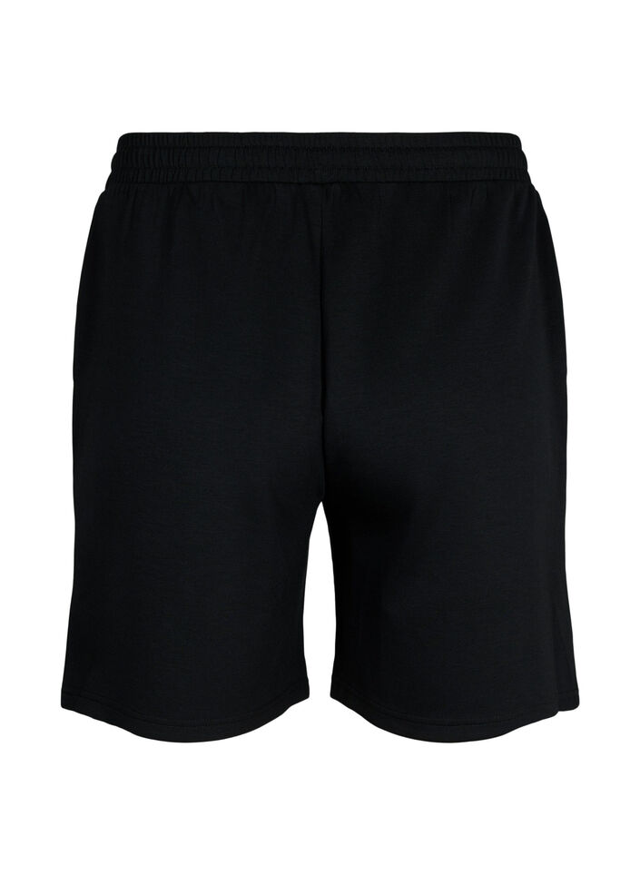Shorts en mélange de modal avec des poches, Noir, Packshot image number 1