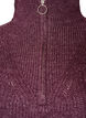 Pull en tricot avec col haut et fermeture &eacute;clair, Violet, Packshot image number 2