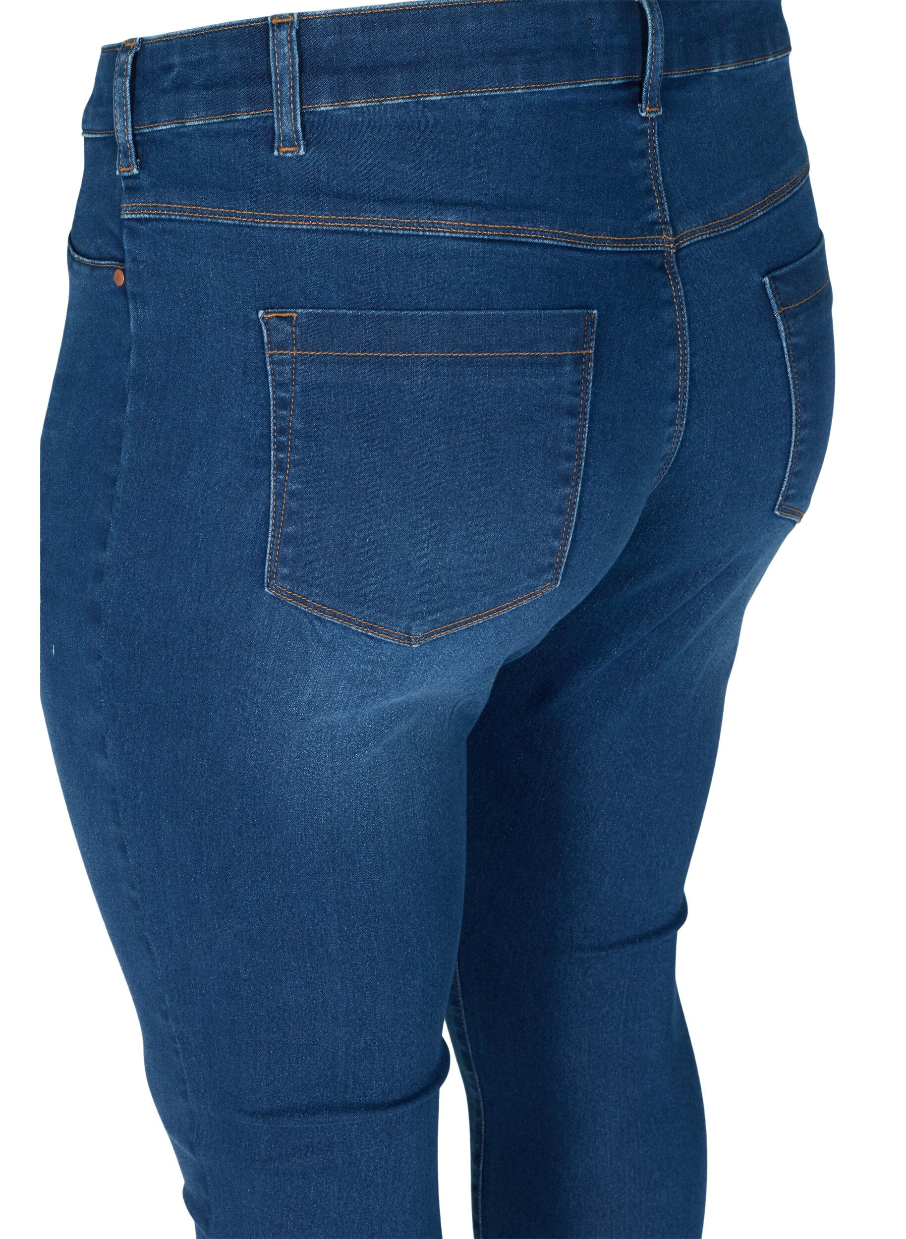 Zizzi Jeggings aus Baumwollmischung, Blue denim, Packshot image number 3