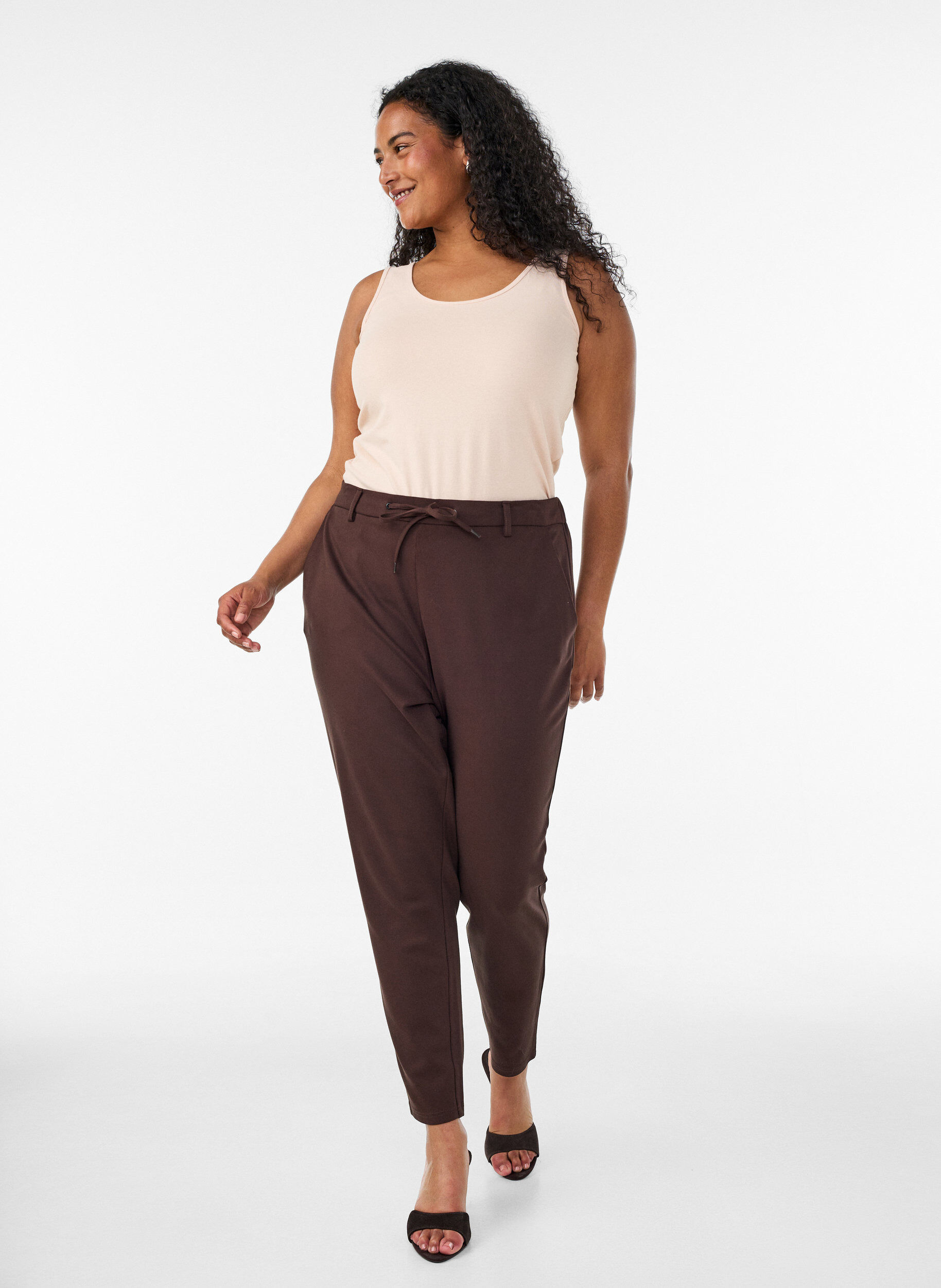 ZizziCropped Maddison Hose, Braun, Model image number 0