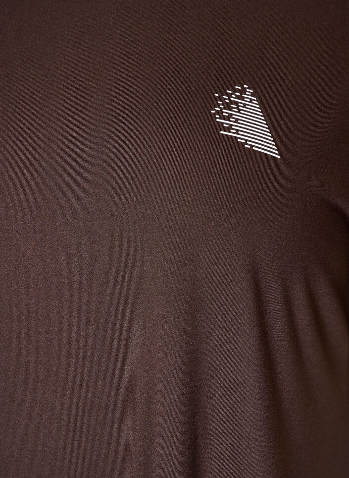 T-shirt d'entra&icirc;nement long, Marron, Packshot image number 2