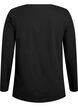 Basic Bluse aus Jersey mit langen &Auml;rmeln, Schwarz, Packshot image number 1