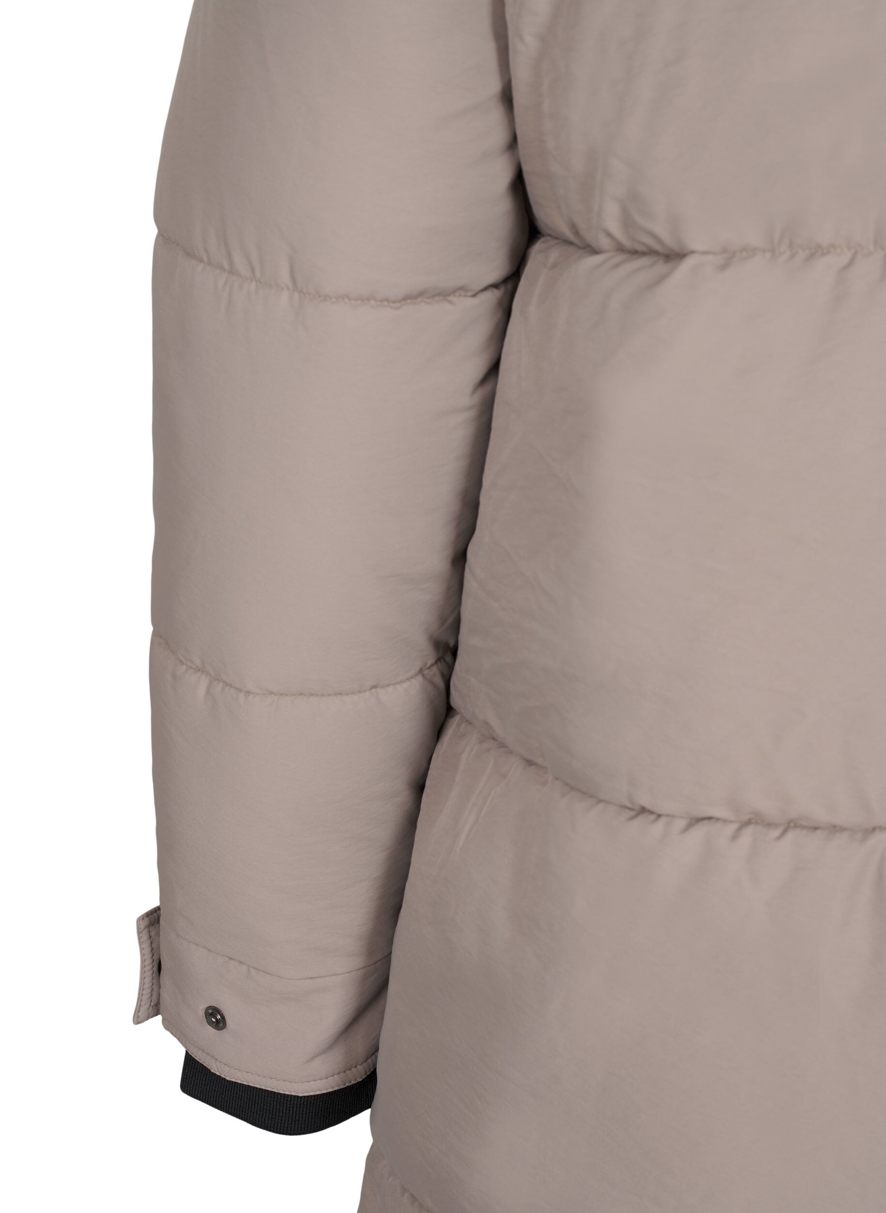 Zizzi Doudoune dot&eacute;e d&rsquo;une capuche et orn&eacute;e de d&eacute;tails contrast&eacute;s, Beige, Packshot image number 4