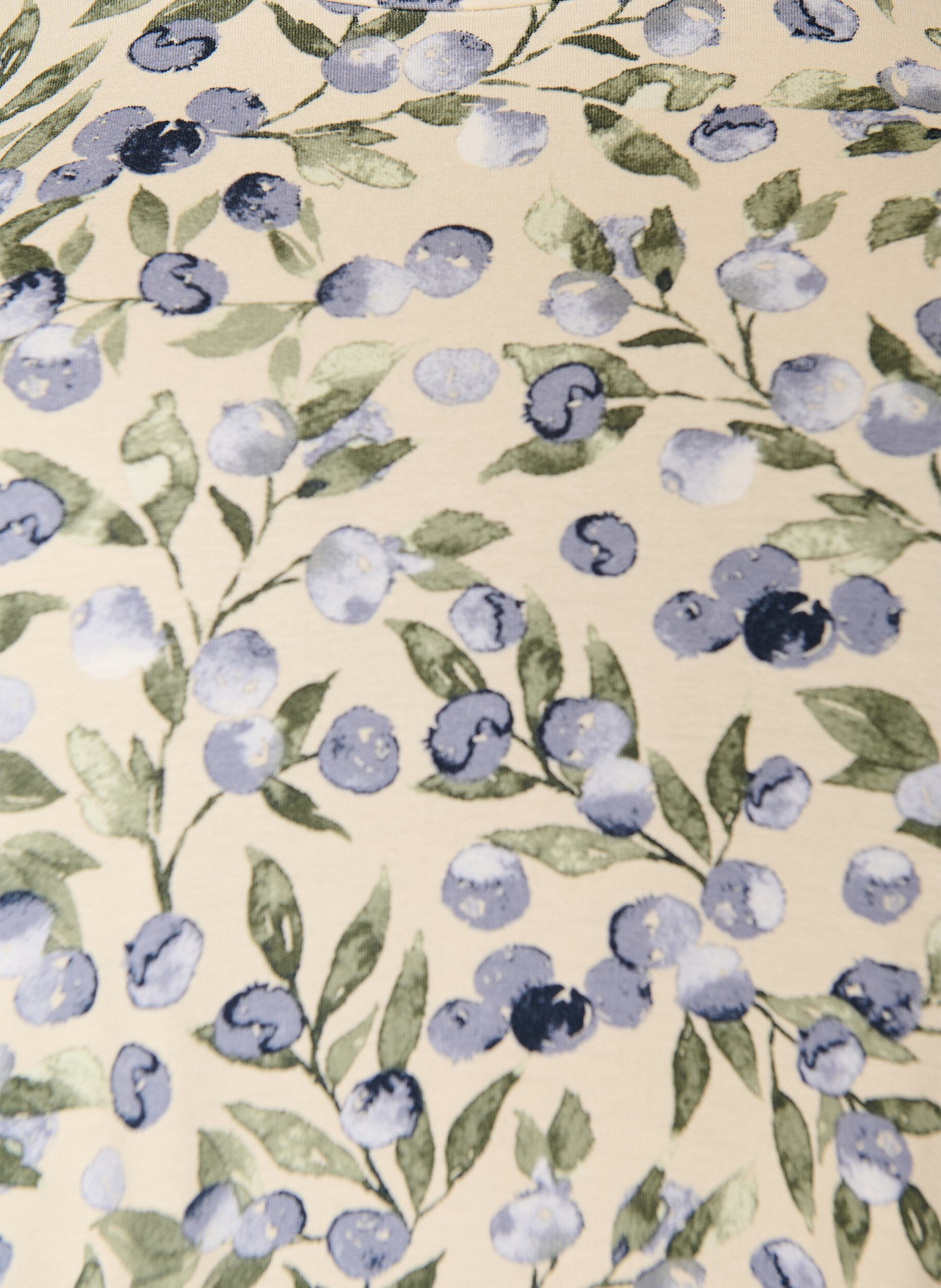 Zizzi T-shirt avec imprim&eacute; floral, Vanille, Packshot image number 2