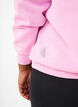 Sweatshirt mit Frottee-Schriftzug, Pink, Model image number 3