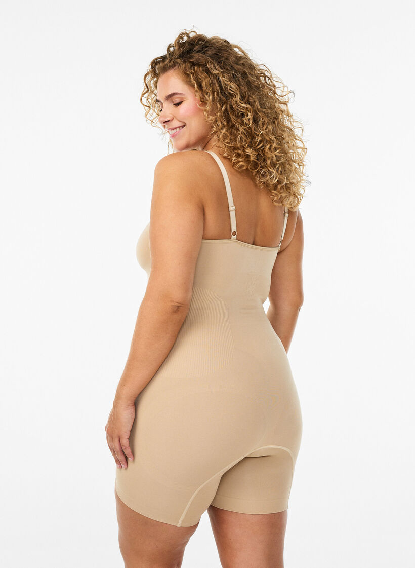 Shapewear-Body mit &Ouml;ffnung im Schritt, Beige, Model image number 1
