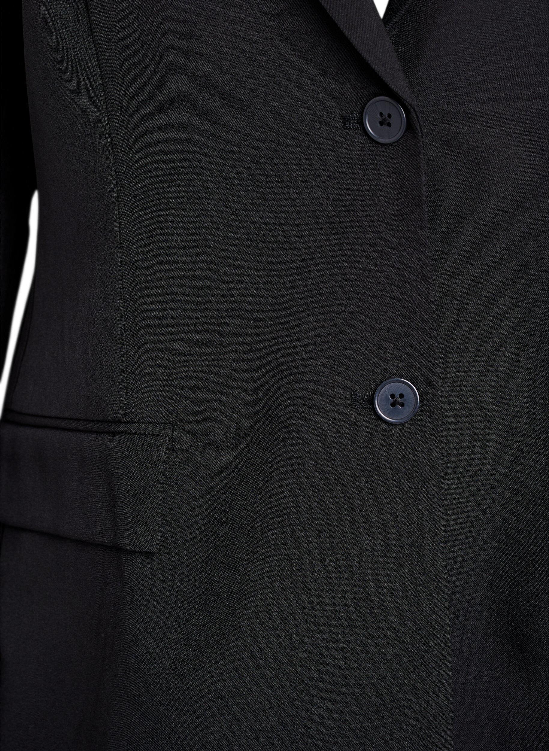 ZizziBlazer mit Taschen und Schlitzen, Schwarz, Packshot image number 2