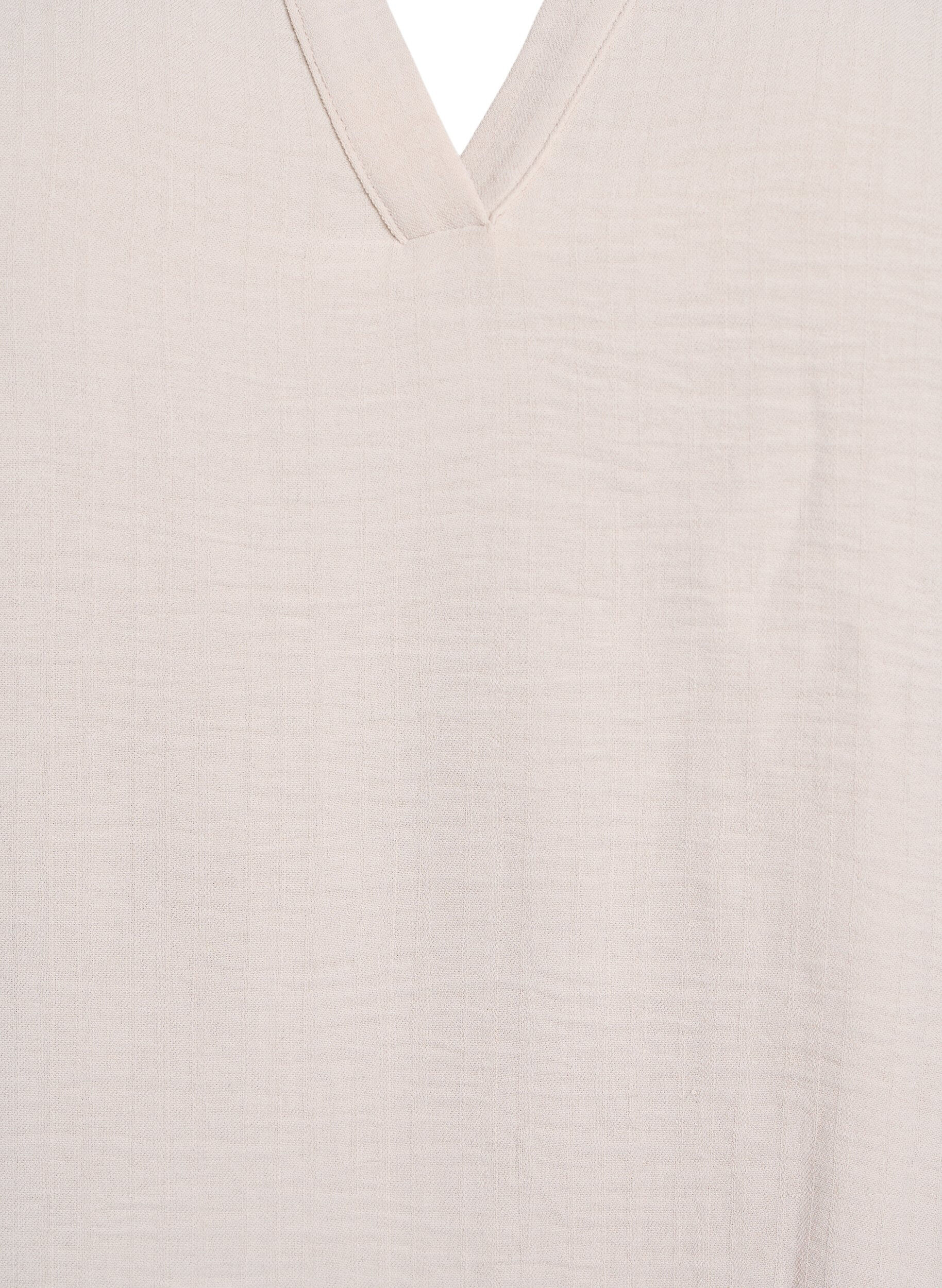 Zizzi Chemisier ample &agrave; manches courtes, Beige, Packshot image number 2