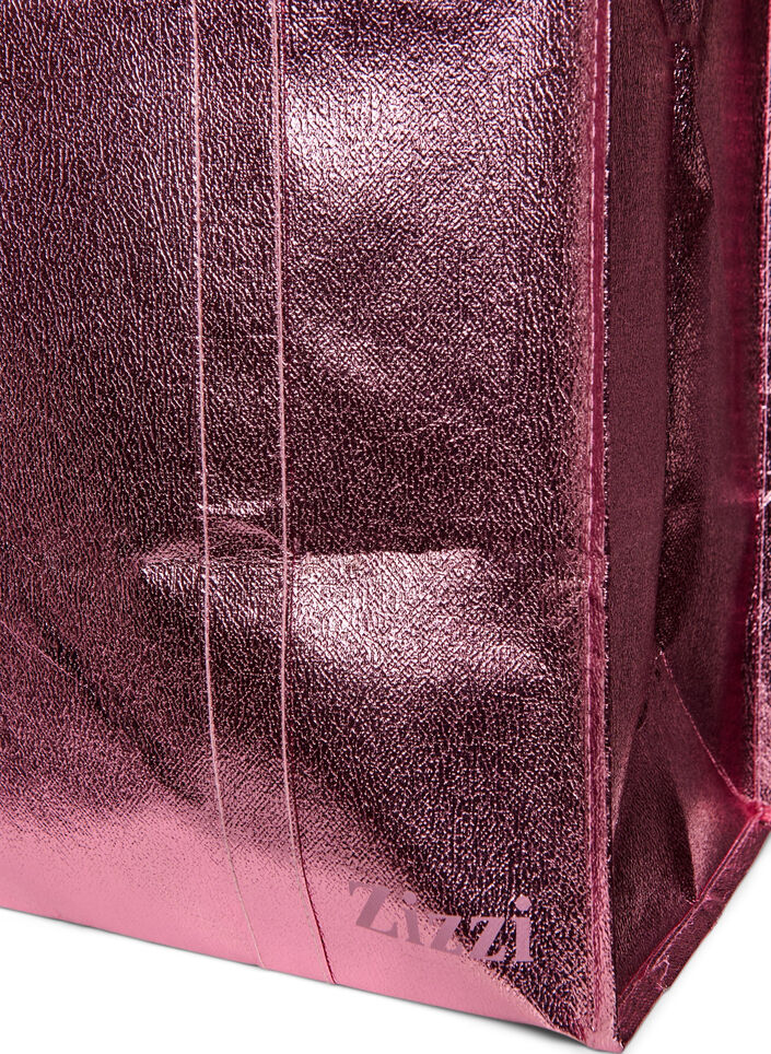 Einkaufstasche mit Rei&szlig;verschluss, Rot, Packshot image number 2