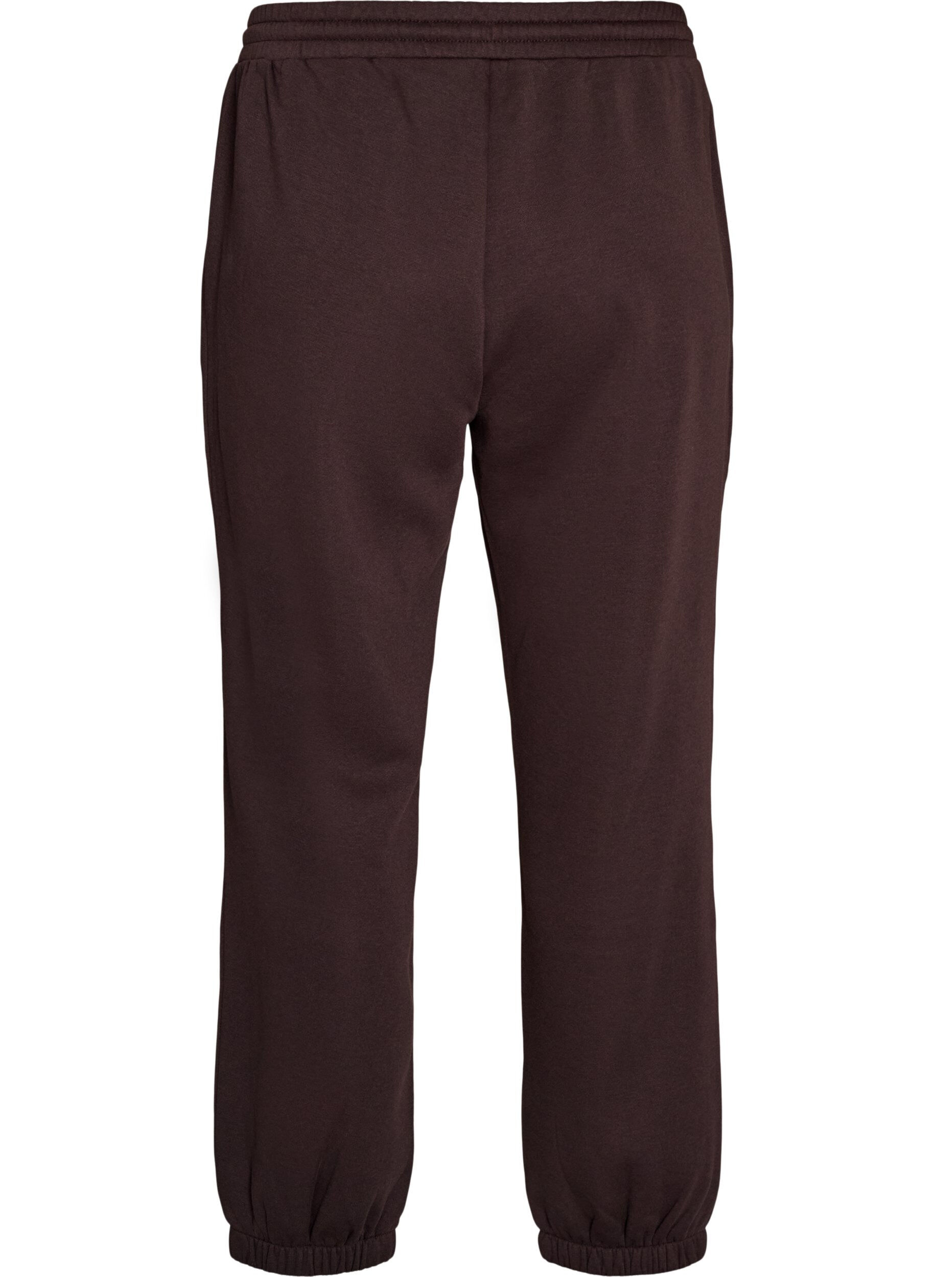 ZizziPantalon de jogging taille haute avec cordon de serrage, Marron, Packshot image number 1