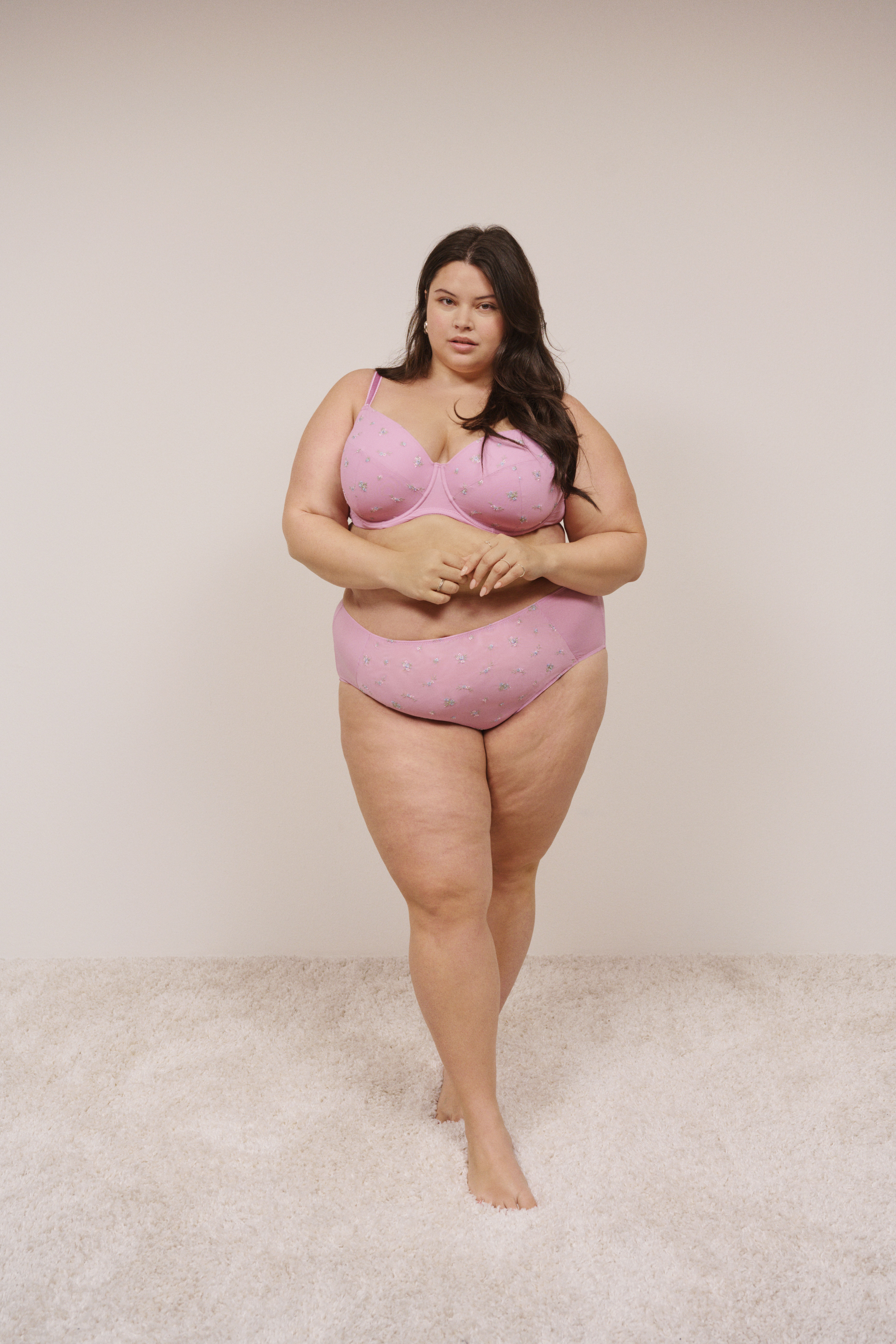ZizziCombinaison rose romantique, , Model