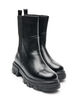 Chelsea-Boot mit chunky Sohle und gerippten Eins&auml;tzen, Schwarz, Packshot image number 1