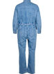 Langärmeliger Denim-Jumpsuit, Light Blue Denim, Packshot image number 1