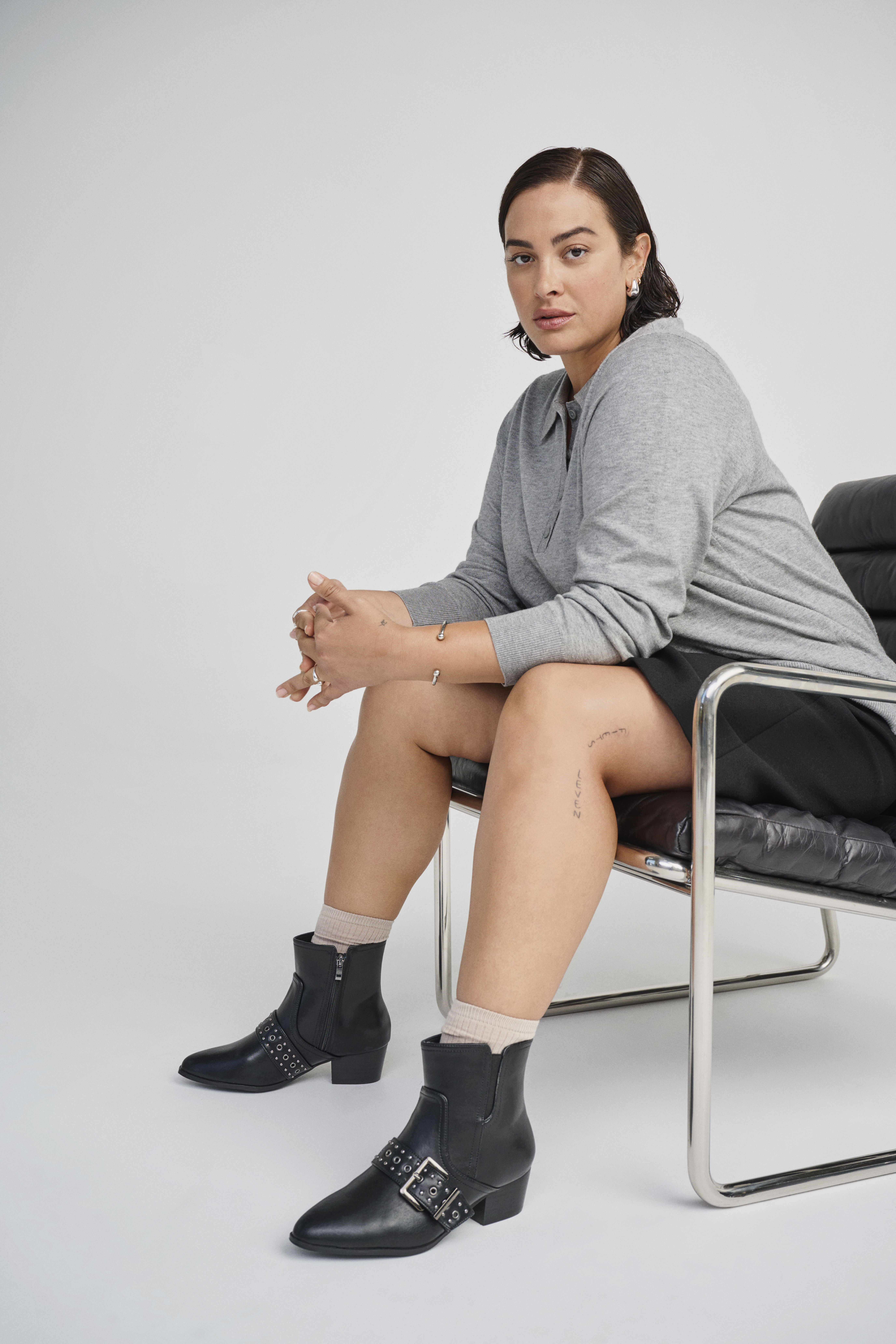 Zizzi Bottine avec boucle, , Model