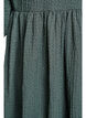 Robe courte textur&eacute;e &agrave; manches 3/4, Vert fonc&eacute;, Packshot image number 3