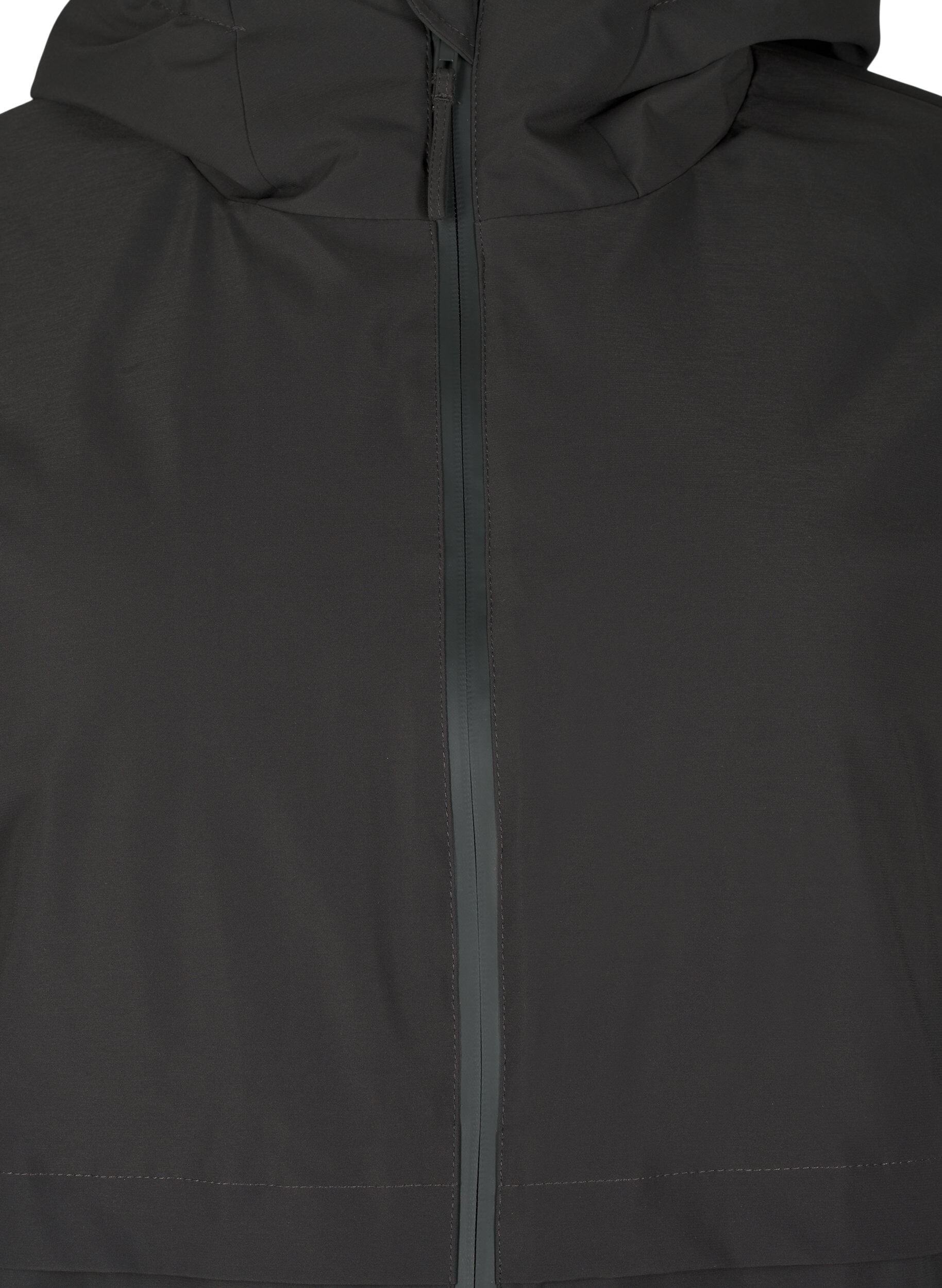 Zizzi Veste d'hiver avec taille ajustable, Gris anthracite, Packshot image number 2