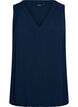 &Auml;rmelloses Oberteil mit Faltendetails, Blau, Packshot image number 0
