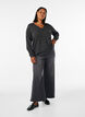 Bluse aus Jersey mit V-Ausschnitt und langen &Auml;rmeln, Schwarz, Model image number 1