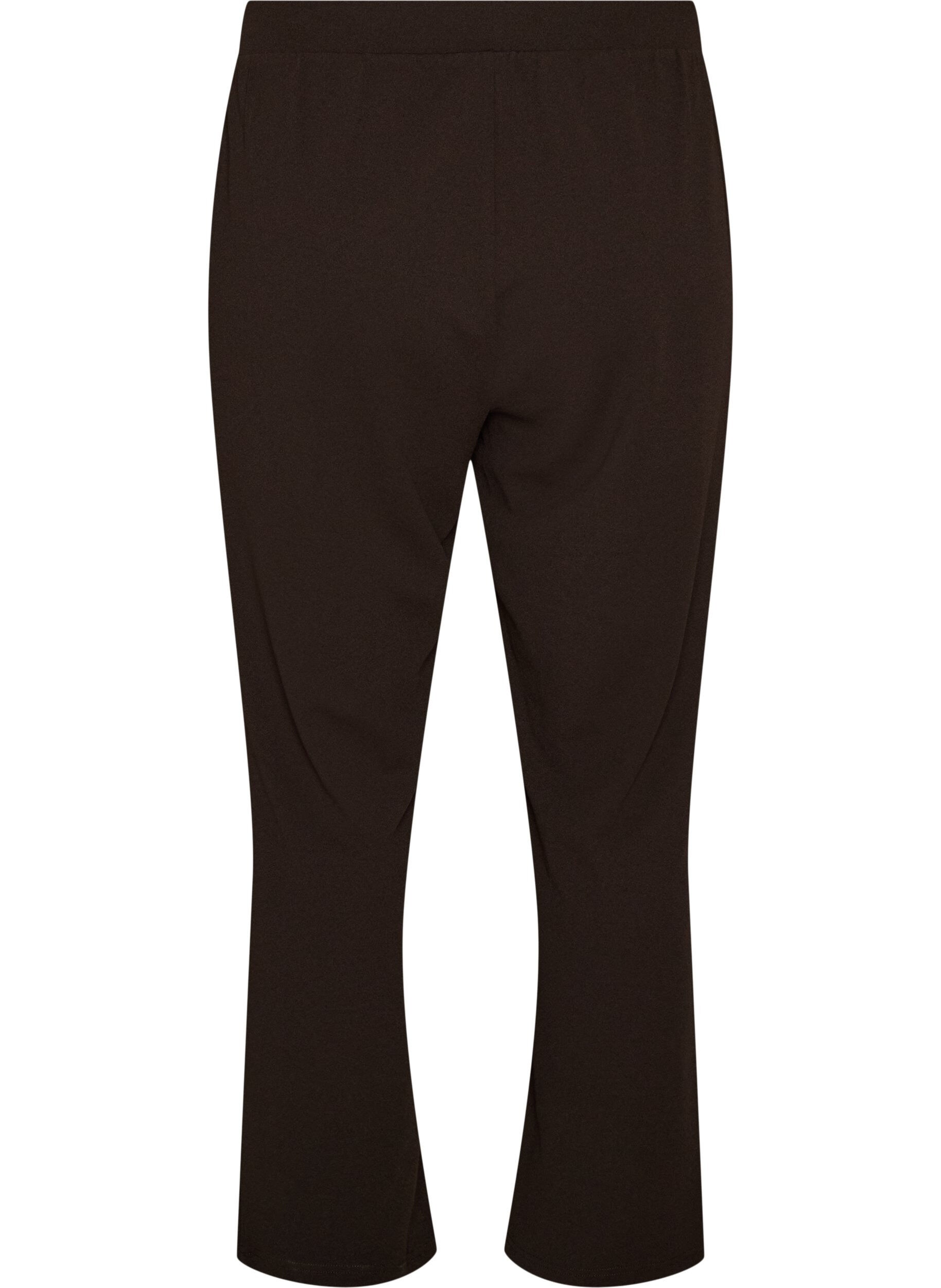 ZizziPantalon &agrave; coupe droite, Marron, Packshot image number 1