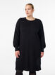 Strickkleid mit Raglan&auml;rmeln und Mittelnaht, Schwarz, Model image number 0