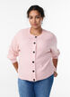 Rippenstrick Strickjacke mit Kn&ouml;pfen, Pink, Model image number 0