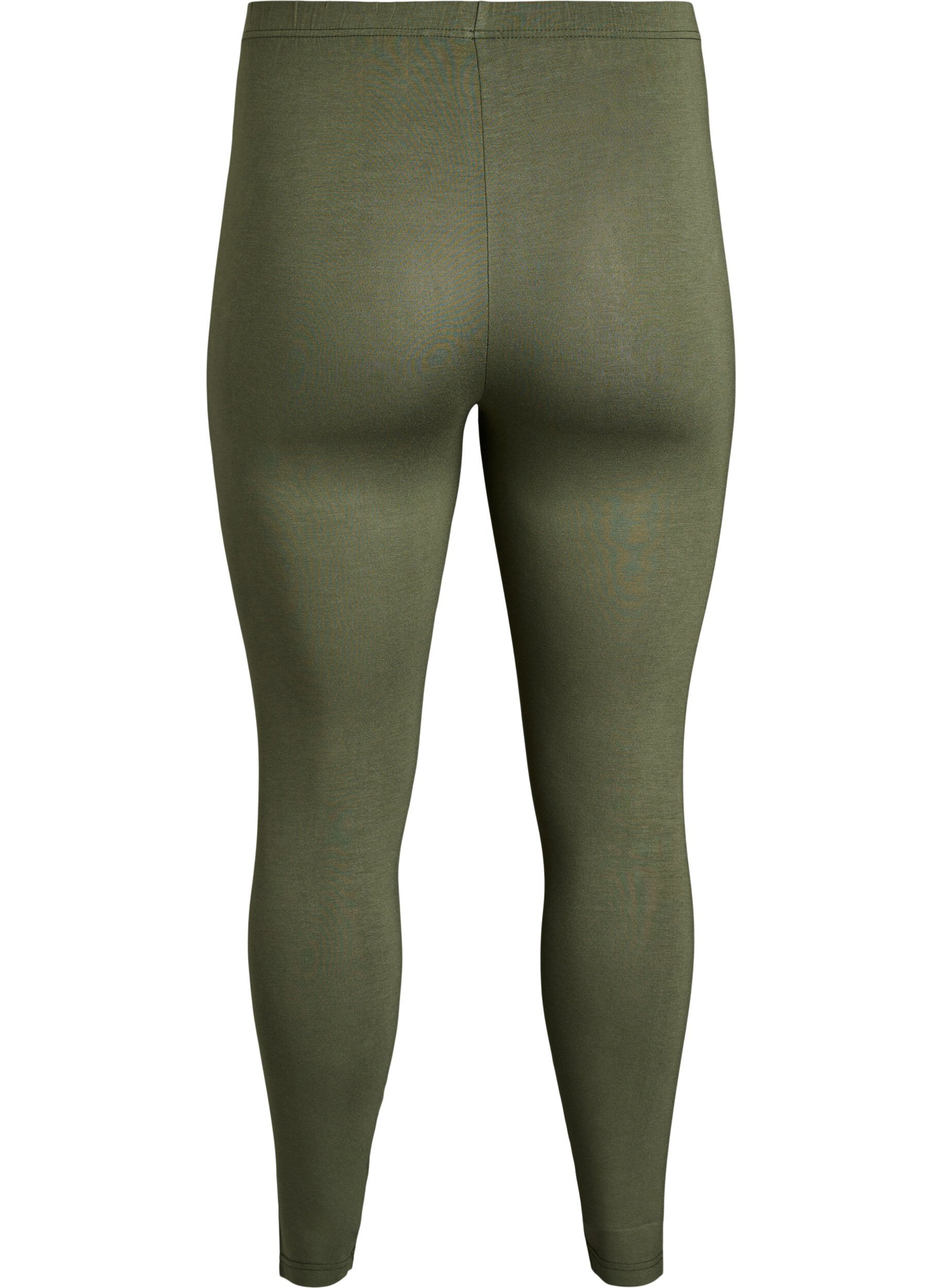 Zizzi Leggings basiques en viscose, Vert, Packshot image number 1