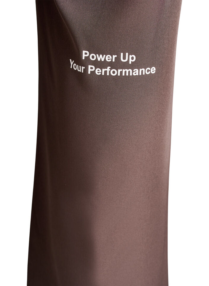 Sportliche Hose mit hoher Taille und geraden Beinen, Braun, Packshot image number 3