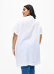 Chemise longue en viscose à manches courtes, Bright White, Model image number 1