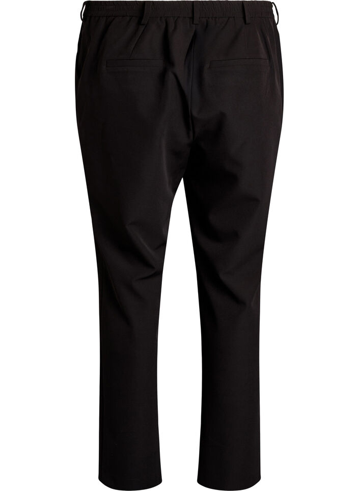 Hose mit Taschen und geraden Beinen, Schwarz, Packshot image number 1