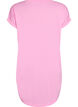 Chemise de nuit &agrave; manches courtes avec imprim&eacute; de texte, Rose, Packshot image number 1