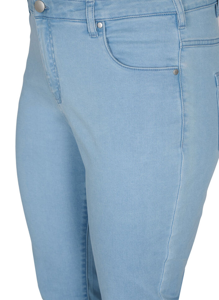 Jeans Emily Slim fit à taille régulière, Bleu Clair, Packshot image number 2