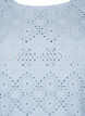  Kurzärmelige Bluse mit Lochmuster, Cashmere Blue, Packshot image number 2