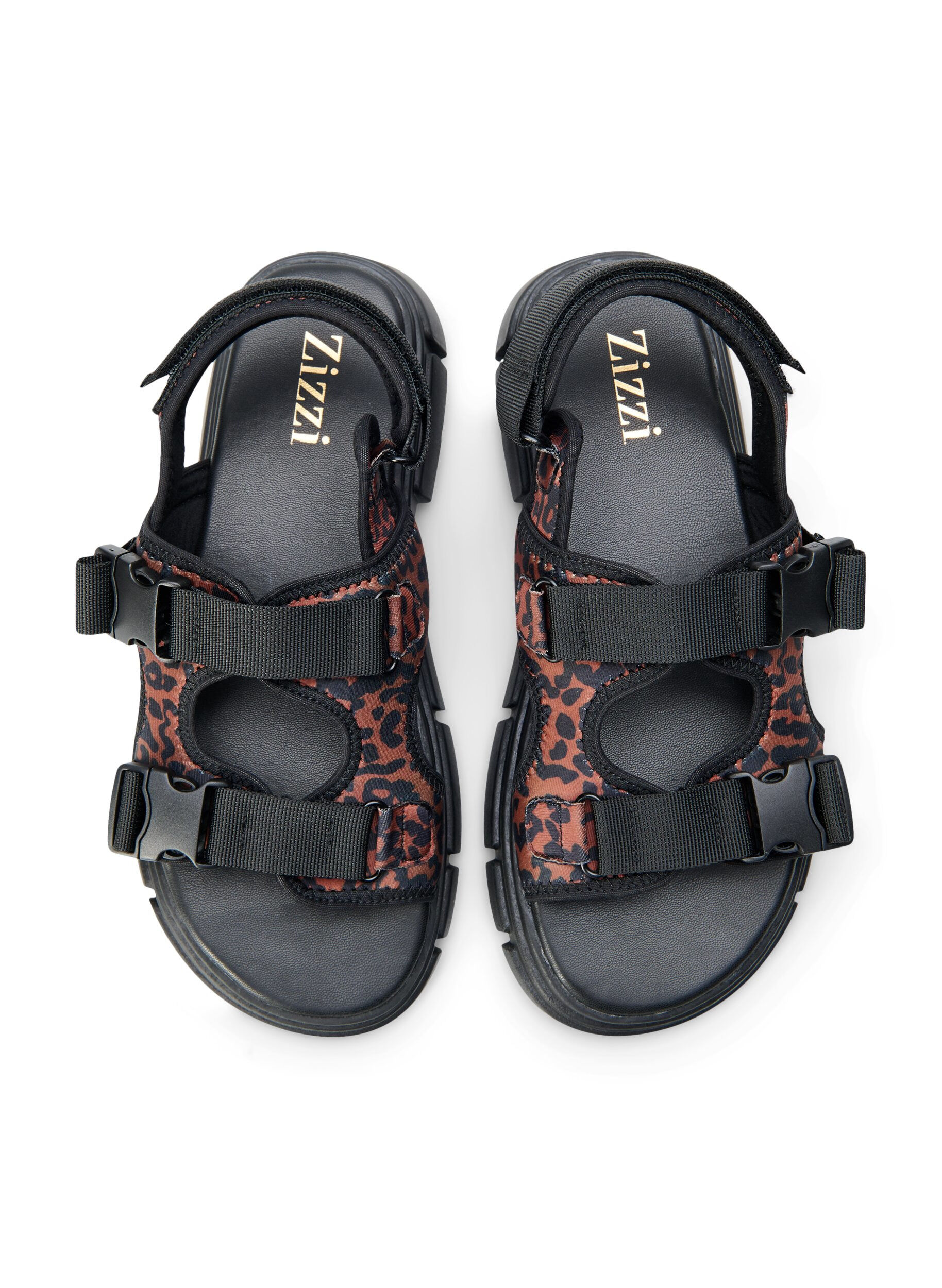 Zizzi Wide Fit Sandalen, Braun, Packshot image number 2