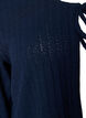 Strickjacke aus Jersey mit Struktur und Bindedetail vorne, Blau, Packshot image number 2