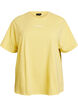 T-Shirt aus Bio-Baumwolle mit kleinem Frontmotiv, Gelb, Packshot image number 0