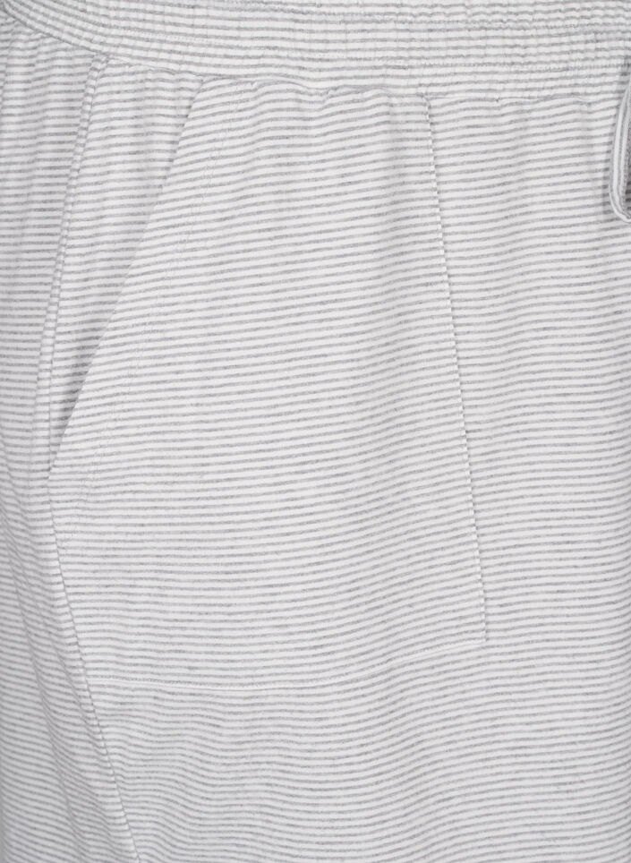 Short de pyjama taille haute à rayures, LGM Stripe, Packshot image number 2