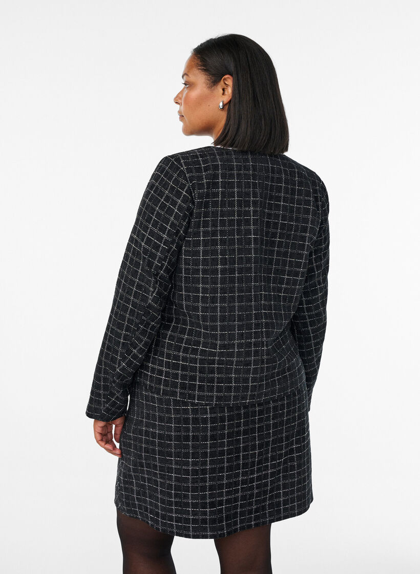 Jupe à carreaux, Noir, Model