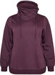 Sweatshirt mit Stehkragen und Taschen, Lila, Packshot image number 0