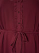 Kleid aus leichtem Webstoff mit R&uuml;schen und Bindeg&uuml;rtel, Rot, Packshot image number 2